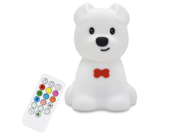 Ночник силиконовый СОБАЧКА на аккумуляторе с  пультом