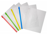 Папка- конверт на молнии А5 пластик 150мкм (BPM5A, ассорти) [Бюрократ]