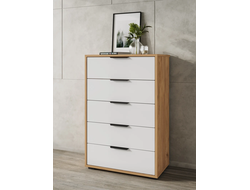 Комод Оптима ОП-05 Дуб Крафт золотой/Меренга