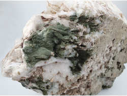 Кварц, горный хрусталь, кальцит, крупная друза кристаллов, Россия, Дальнегорск (230*185*85 мм, 4562 г) №28193