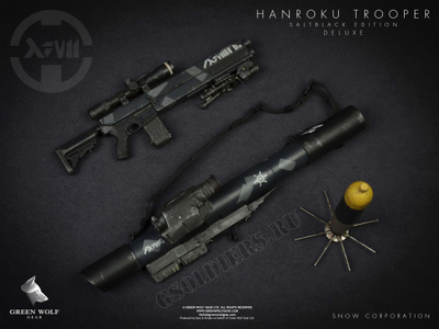 КОЛЛЕКЦИОННАЯ ФИГУРКА 1/6 Hanroku Trooper Deluxe Black (Salt Black Edition) ACTION FIGURE - GREEN WOLF GEAR