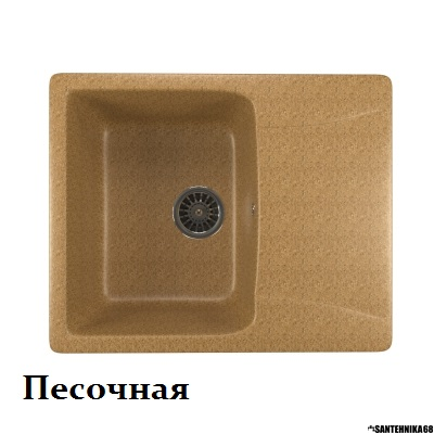 Мойки из искусственного мрамора MIXLINE ML-GM26 с крылом 470*580*190мм