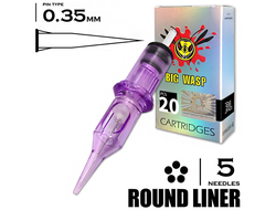 5RL/0,35 mm - Round Liner (BIG-WASP PRESTIGE PURPLE)