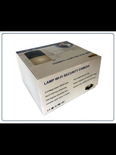 Моторизированная IP видеоняня WiFi (Настольная лампа с диммированием света и выбором цвета подсветки) с DVR, Full HD 2 Mp (HDSmartIPC)