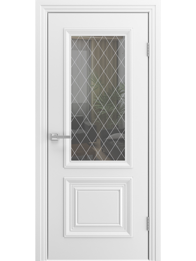 Дверь Межкомнатная - Неаполь -2 ПО (Белая)