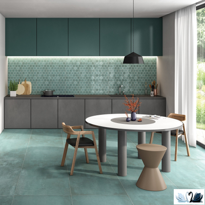 Керамогранит Creto Foil Verdigris Aqua 60х120 см