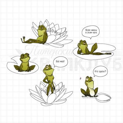 ФП штамп "Кувшинки маленькие"