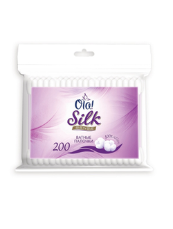 Палочки ватные Ola! Silk Sense п/э пакет 200шт./уп.