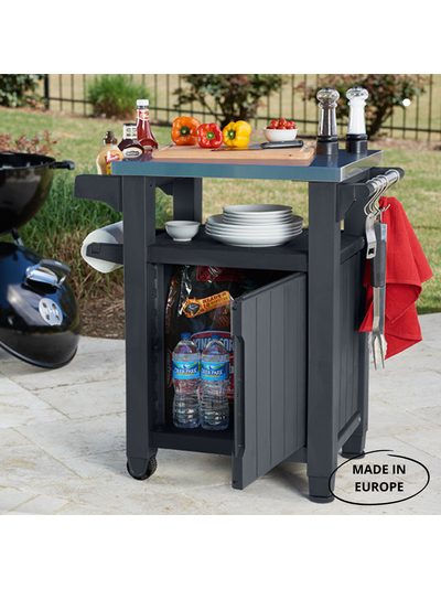 Столик для барбекю 105л коричневый