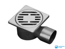 Трап для душевой  VIEIR из нерж.стали 100*100 угловой выпуск в Тамбове