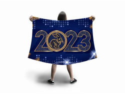 Флаг большой год Кролика №28