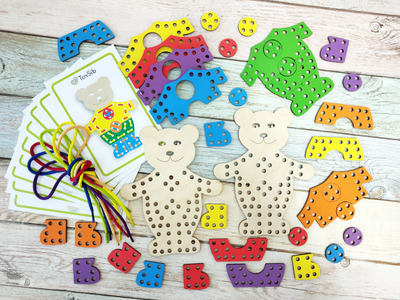 Шнуровка "Мишки модники"