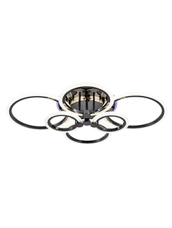 Люстра светодиодная 8076/6 PBK 132W+11W RGB Profit Light