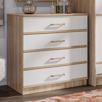 Сакура комод Сонома/Белый