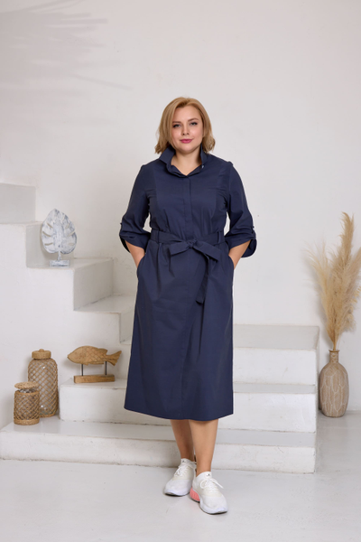 Платье Мадина синий 56,60р