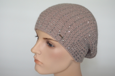 Розово - серый модный итальянский берет Визио 6937 фото