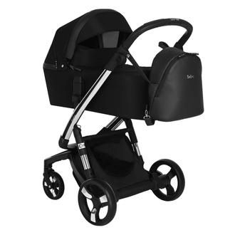 Коляска 2в1 ibebe i-stop Ткань Black, CHROME рама