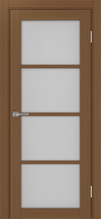 Межкомнатная дверь "Турин-540" орех (стекло сатинато)