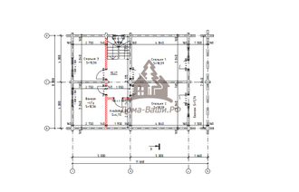 Проект дома из клееного бруса ИЛ-4 Каштаны - план 2 этажа