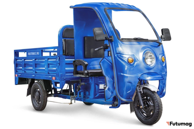 Грузовой электротрицикл Rutrike D4 КАБИНА 1800 72V1500W синий