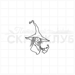 штамп ведьмочка на мухоморе