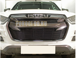 Защита радиатора Isuzu D-Max 2019- black верх PREMIUM