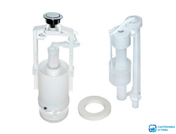 Арматура к смыв. бачку стоп-кноп.ALCAPLAST/Alcadrain 1/2 хр.кн.ниж.подв унив колонка SA2000S