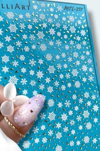 Слайдер-дизайн MilliArt Nails Металл MTL-257