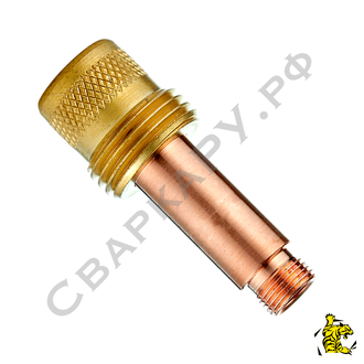 Газовая линза горелки TIG Trafimet ф3.2мм и держатель цанги L52мм для TIG-17,18,26