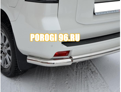 Защита заднего бампера с углами d76 для Toyota Land Cruiser Prado 150 (2010-...)