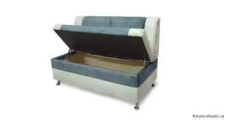 Кухонный ДИВАН "ФОРУМ-10", Серый/Слоновая кость