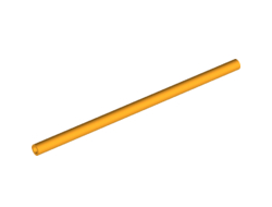 Hose, Rigid 3mm D.  9L / 7.2cm, Bright Light Orange (75c09 / 6282188 / 6374800)