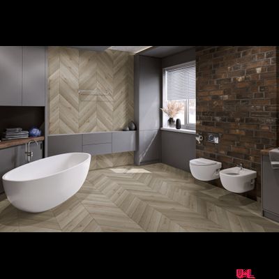 Кварцвиниловая плитка Damy Floor Chevron LVT Versailles / Версаль DF01-Ch-LVT 43 класс толщина 2.5 мм с фаской клеевая 3.048 м2