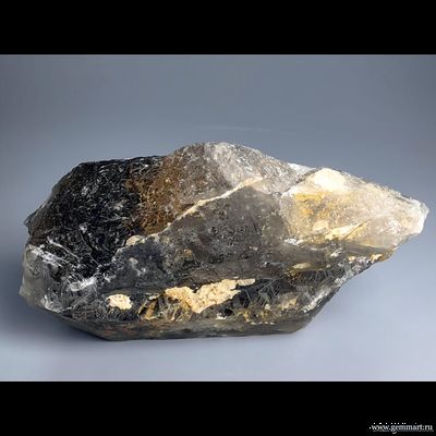 Рутил  в дымчатом кварце. Россия.   195*110*65мм