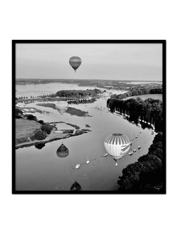 Постер Между небом и заливом-Маленькое море "Entre Ciel & Golfe-Petite mer" Филиппа Плиссона Art Boat/OE 707.01.365N 70x70см в черной рамке