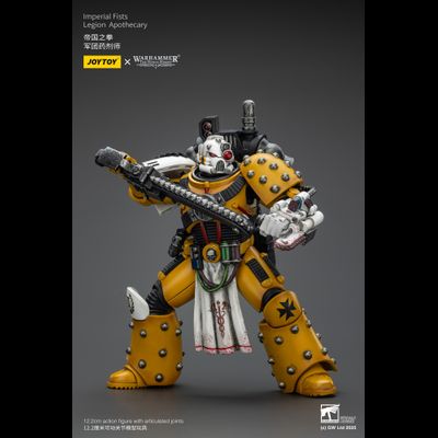 Апотекарий Имперских Кулаков (Warhammer Horus Heresy) - КОЛЛЕКЦИОННАЯ ФИГУРКА 1/18 Imperial Fists Legion Apothecary (JT02472) - JOYTOY