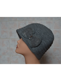 шляпа женская vizio 5141 клош Италия серая