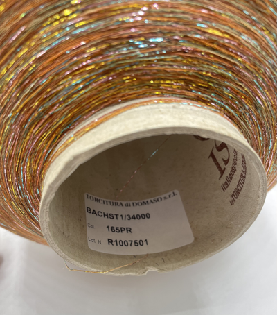 TORCITURA di DOMASO BACH LUREX  люрекс 1/ 34000 65% ВИСКОЗА 35% PL   (50 грамм, 1700 метров) цв. 165PR золото мультиколор
