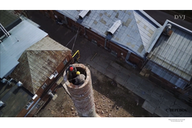 Демонтаж дымовой трубы в Шуе 2021 год