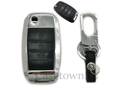 Чехол на выкидной ключ киа рио 4 с 2017 (Чёрный комби)