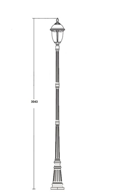 Светильники садово-парковые серии St. Louis