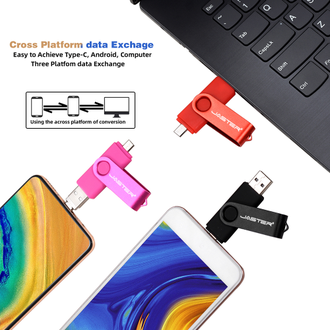 USB ФЛЕШКА НА 30 ГБ С ГРАВИРОВКОЙ ЧЕРНАЯ С OTG