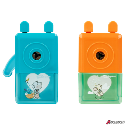 Точилка механическая ArtSpace "Веселые друзья", пласт. корпус ассорти, инд. упаковка. SR_51183