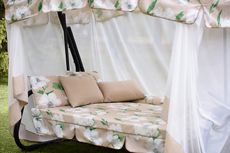 Садовые качели "Турин Премиум Flower" с1203 OLSA