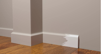 Напольный плинтус Decor-Dizayn DD47, для покраски, влагостойкий, ударопрочный, 2 метра