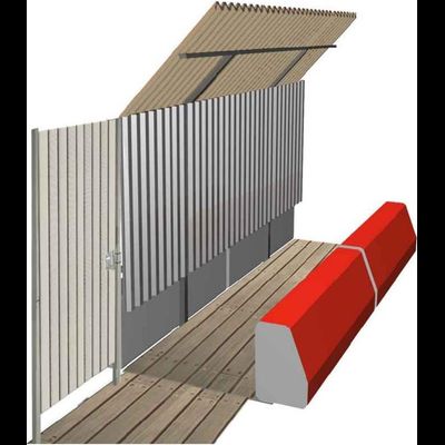 Защитно-охранное ограждение 3 АН + блок ФБС 24.4.6 (У) цена за п.м.