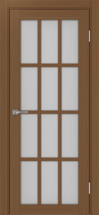 Межкомнатная дверь "Турин-542" орех (стекло сатинато)