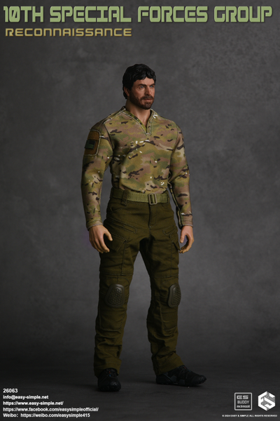 Разведчик спецназа США - Коллекционная ФИГУРКА 1/6 10TH SPECIAL FORCES GROUP Reconnaissance (26063) - Easy&Simple