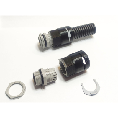 Адаптер гермоввода D25 - PG19 Чёрный