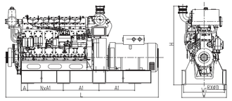 Судовой дизель-генератор 400 кВт CCFJ400J-WD